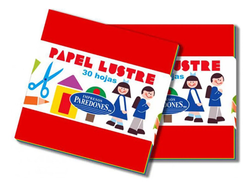  Papel Lustre Para Manualidades 10x10 30 Hojas 