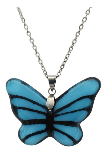 Imagen 1 de 5 de Collar De Mariposa Bengala Pintada A Mano