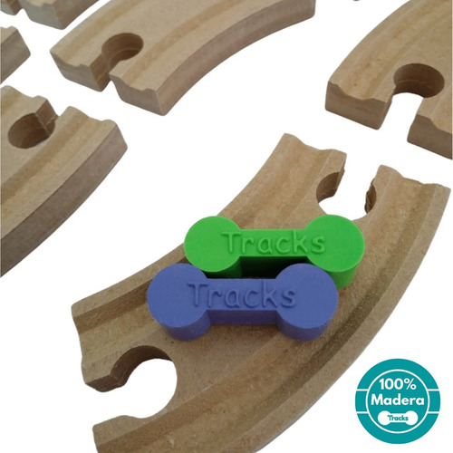 Imagen 8 de 10 de Tracks Pistas Pack 46 Vias De Madera + Cochera + Tren