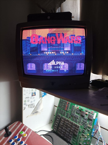 Placa Fliperama Gang Wars Snk Alpha Denshi Japan Arcad Bootl