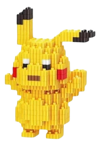 Mini Bloques Armable Figura 3d Micro Blocks Pikachu