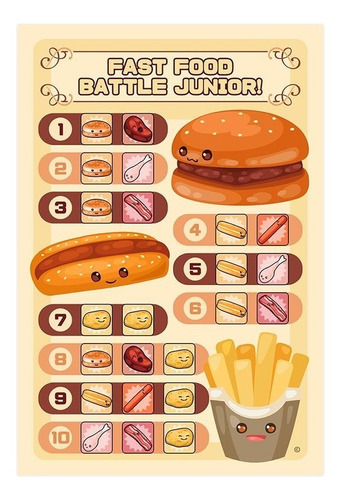 Juego De Mesa Fast Food Battle