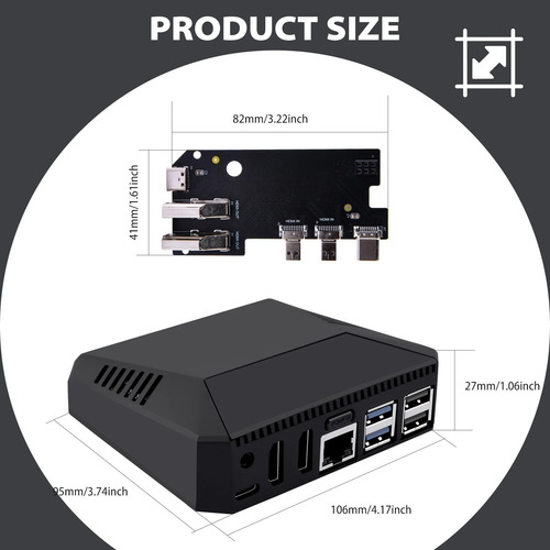 Sh - Case Argon One V3 Para Raspberry Pi 5 Pi5 Com Cooler (Usado)
