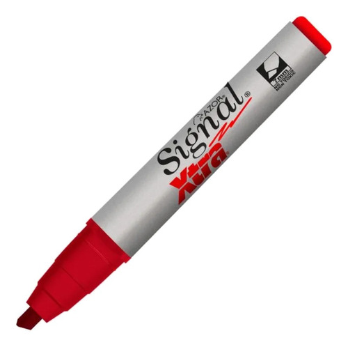 Marcador Permanente Azor Signal Xtra 40002 Cincel Rojo 12pzs