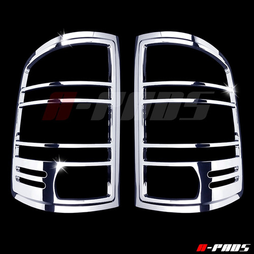 A-pads 2 chrome Tail Light Covers Para Gmc Sierra Trasera