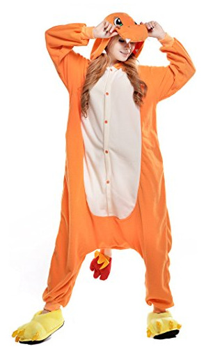 Unisex Adult Charmander Pijamas Halloween Onesie Traje