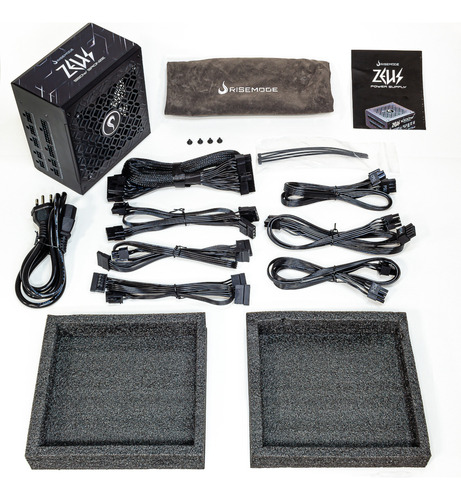 Fonte Gamer Zeus | 550w | Rise Mode | Full Modular Cor Preto