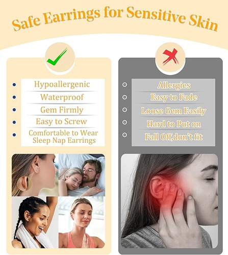 15pare Arete Mujer Pendientes Piercing Oreja Cartílago Acero