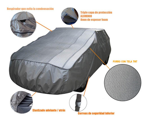 Imagen 2 de 6 de Funda Cubre Auto Universal Anti Granizo