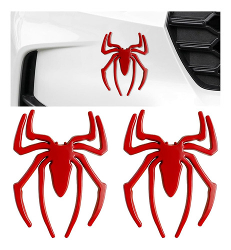 2 Piezas De Emblemas De Araña 3d, Logotipo Personalizado