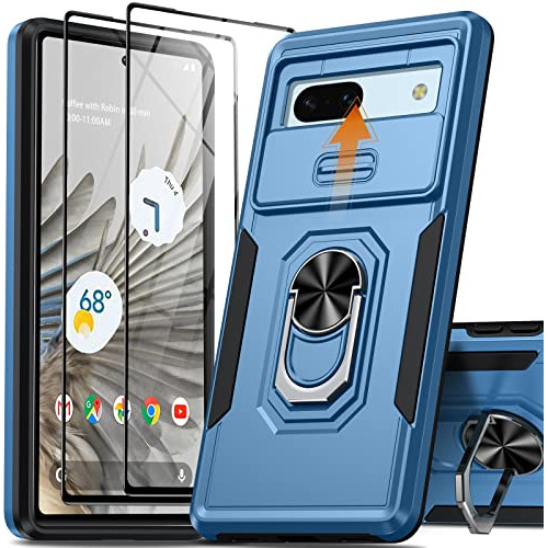 Funda Resistente Protector De Camara Google Pixel 7a Azul