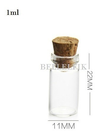 Mini Botella Amatista 1ml Collar Accesorios Piedras Joyas