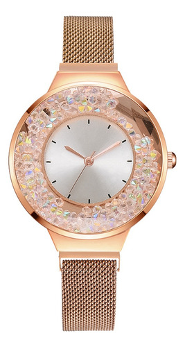 Reloj Con Banda De Acero Aleado Para Mujer Ww-020