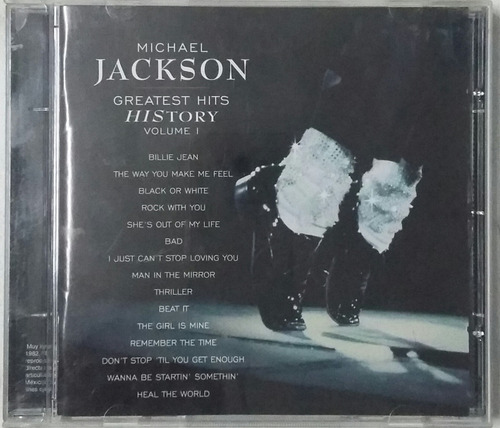 Cd Michael Jackson Greatest Hits History Vol I - Nuevo