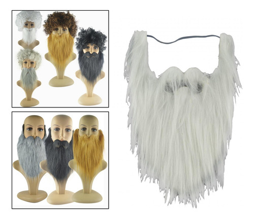 2 Barba Falsa Papá Noel Accesorios De Barba Barba