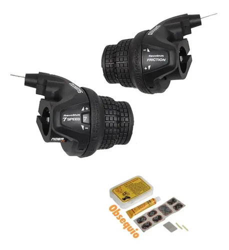 Levier De Vitesses Revoshift Shimano SL-RS35-6R/7R Pour Vélo - 6 Ou 7 Vitesses, Poignée Tournante - Pour VTT Et Vélos Urbains - 11