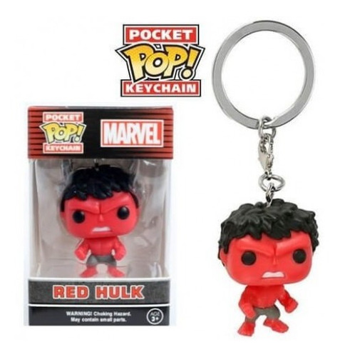 Funko Pop! Keychain Marvel Red Hulk - Chaveiro