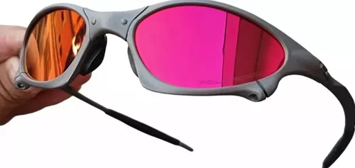 Oculos de Sol Oakley Juliet Xmetal Vermelha Double X Mandrake