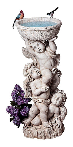 Diseño Toscano Tres Querubines Con Urna Estatua