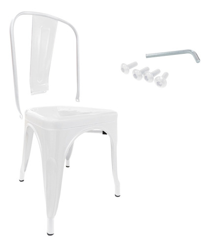 Silla Tolix X2 Para Armar Negro Mate O Blanco - Desillas