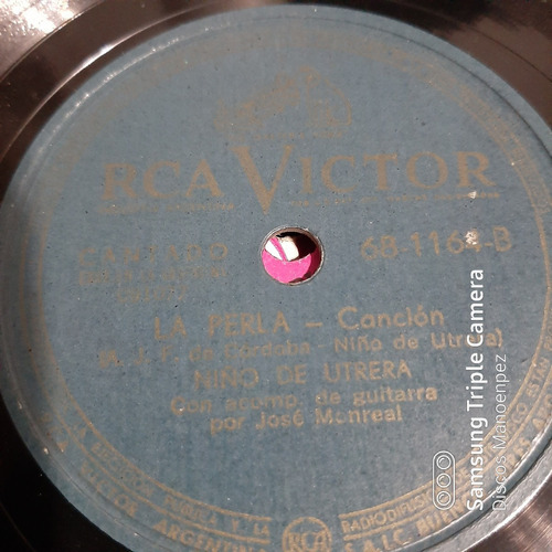 Pasta Niño De Utrera Con Jose Monreal Rca Victor C167