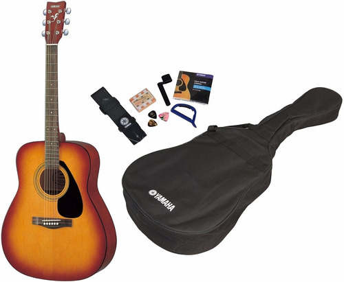 Guitarra Acústica Folk Yamaha F310p Tbs Funda Y Accesorios.