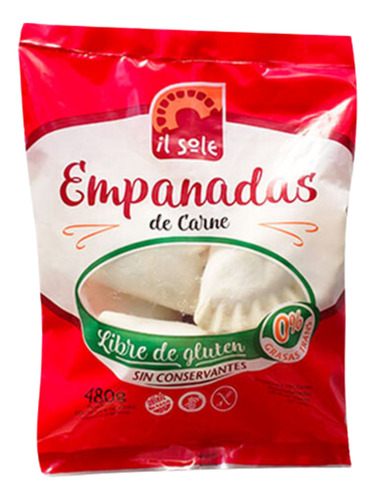 Empanadas De Carne Congeladas Sin Tacc - Il Sole - 6u