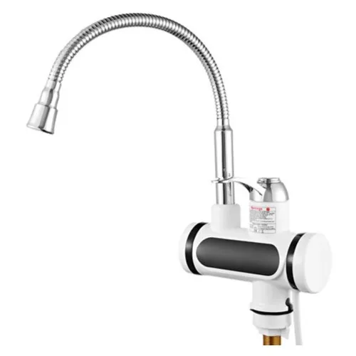 Calentador de agua caliente eléctrico grifo de acero inoxidable baño  giratorio K-02 calefacción grifo para cocina (enchufe de EE. UU. 110V)