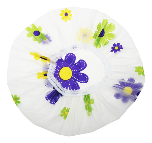 Ljy 13 Pieces Assorted Shower Caps Elastic Waterproof Plasti