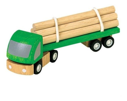 Imagen 1 de 6 de Camión Con Troncos Plan Toys