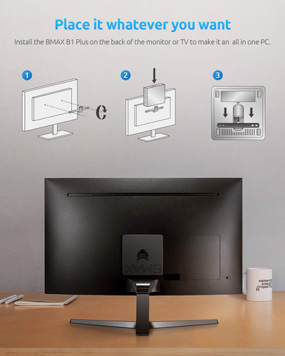 Bmax Mini Pc B1 Pro 8gb Emmc Celeron N4000 (hasta 2.6 Ghz) S