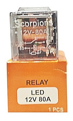 Relay Universal 5 Patas Doble Accion 12v 80amp Daytona 