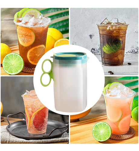 Jarra De Té Jarra Con Tapa Jarra De Agua De 2 2 L Con Recipi