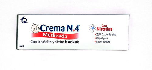 Crema N°4 Antipañalitis Medicada X 60gr - g a $358