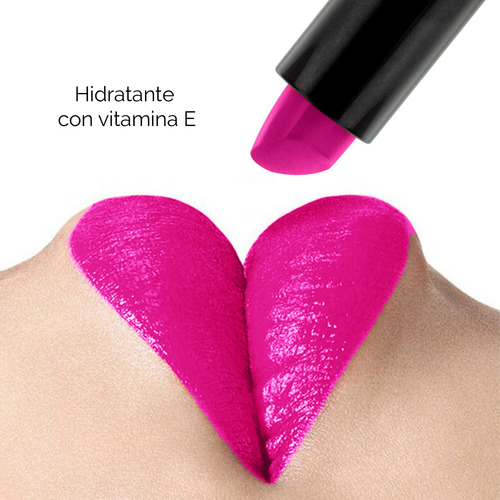 Labial Satinado Ivy Con Colageno Y Vitamina E Glam Romance