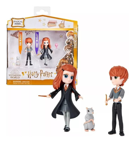 Harry Potter Magical Minis Figuras Ron Y Ginny - Original