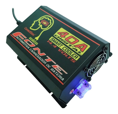 Imagem 4 de 4 de Fonte Automotiva 40 Amperes Bivolt Sem Voltímetro Caixa Bobi