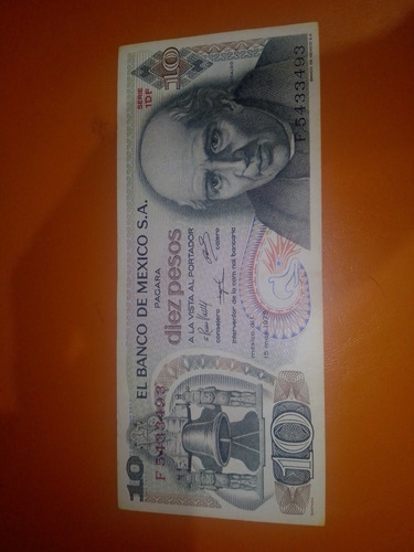 Billete De 10 Pesos