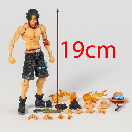 Figura De Accion Portgas D Ace One Piede Articulado 19cm