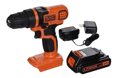 Taladro Black&decker 20v Litio 1 Bat 1 Año De Garantia