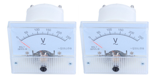 2 Voltímetros Analógicos 85l1 Ac 250 V, Voltímetro Meas