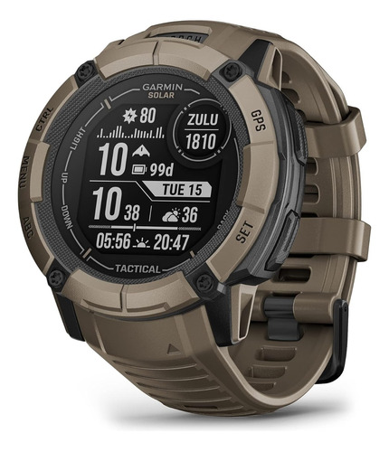 Garmin Instinct 2x Solar Tactica Tan Smartwatch Gnss 50mm