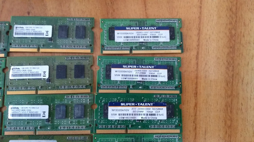 Memorias Ram Ddr3 De 1 Gb. Varias Marcas. Precio Unitario (Usado)