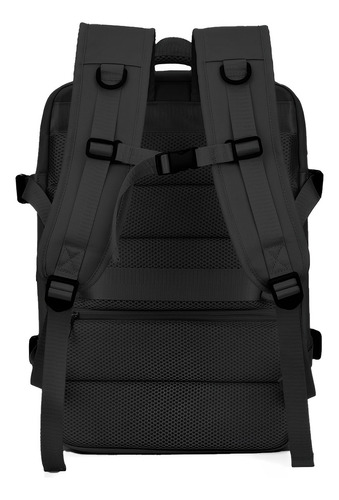 Mochila Anti Furto Notebook Saída Cabo Usb Fone Reforçada Cor Preto