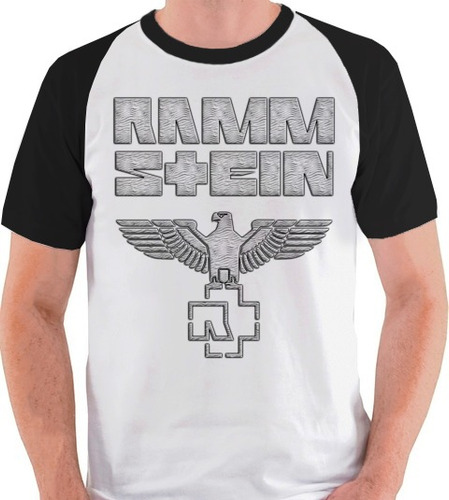 Camiseta Rammstein Raglan Camisa Blusa Águia Símbolo Till