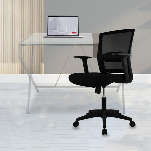 Silla Ejecutiva Mundo In Bilbao Jm-318-1 Oficina Home Office Color Negro Material del tapizado Tela Tipo mesh