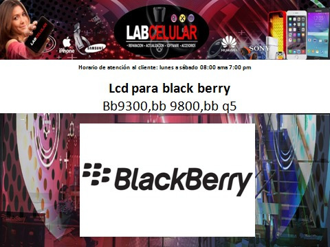 Lcd Black Berry Varios