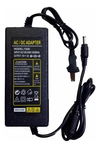 Adaptador Cargador 12v/3a ( Dvr, Camaras, Cinta Led Etc)