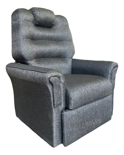 Poltrona Reclinable Tu Sillon Ya 1 Cuerpo Tapizado Chenille 