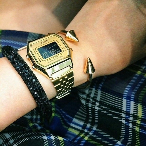 Relógio Vintage Casio La680wga-9bdf Dourado